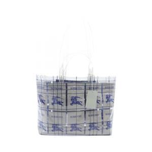 Burberry Tote Bag Clear White Blue